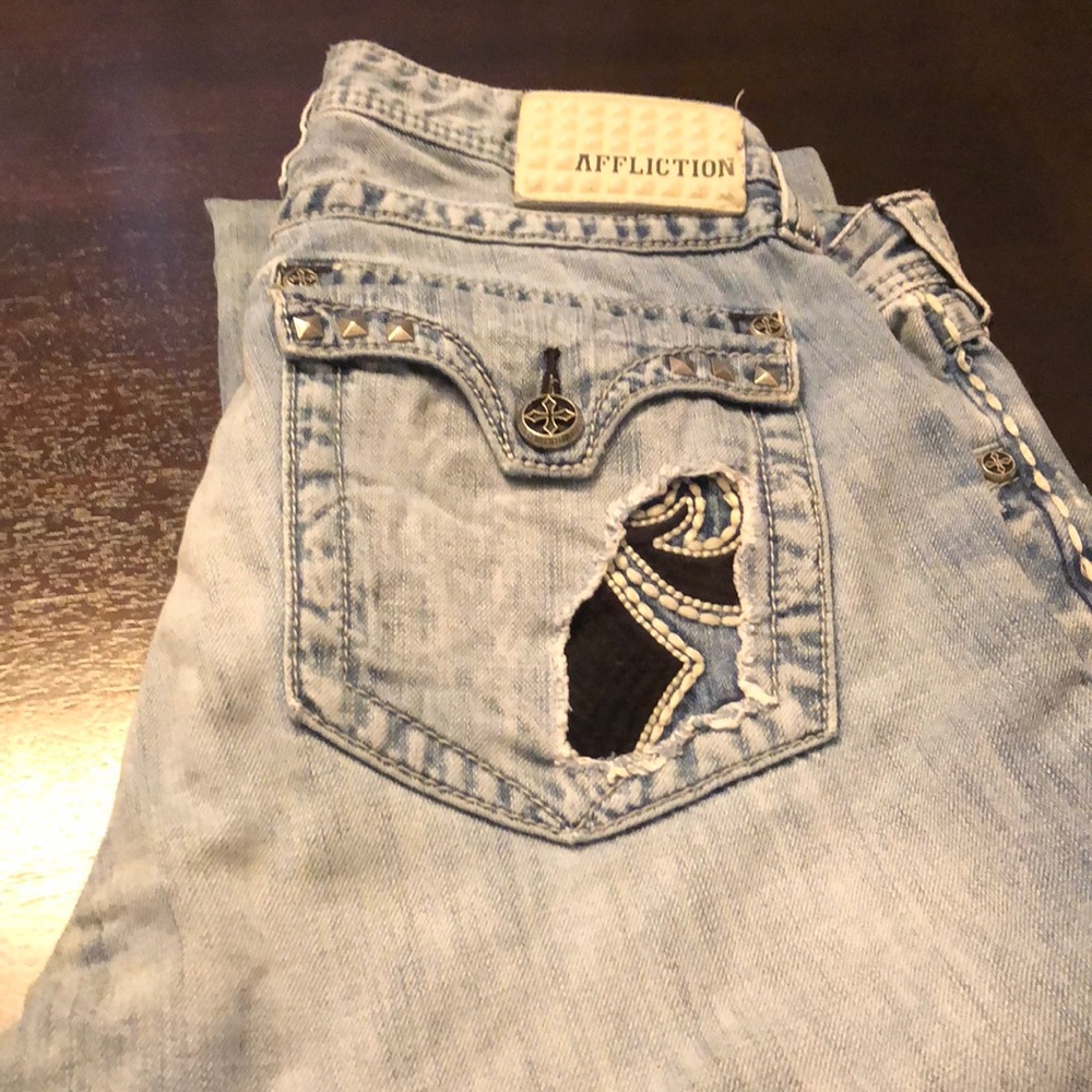 Affliction Men’s Cooper Black  premiumJeans